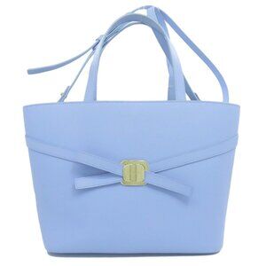 SALVATORE FERRAGAMO Blue Tote Bag